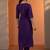 women ethnic motifs embroidered kurta with trousers