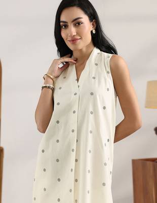 geometric printed straight kurta with trousers 3
