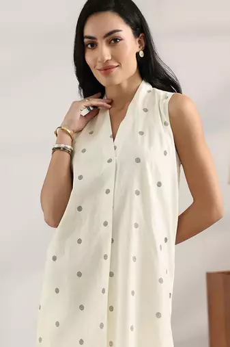 geometric printed straight kurta with trousers