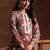 women floral printed regular kurta with trousers & with dupatta
