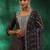 women floral printed regular thread work kurta with trousers & with dupatta
