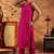 women regular thread work kurta with trousers & with dupatta