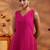 women regular thread work kurta with trousers & with dupatta