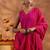 women regular thread work kurta with trousers & with dupatta