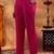 women regular thread work kurta with trousers & with dupatta