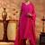 women regular thread work kurta with trousers & with dupatta
