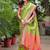 Green striped zari tissue banarasi saree
