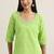 ethnic motifs printed v-neck thread work straight kurta with trousers & dupatta