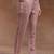 women ethnic motifs printed regular thread work kurta with trousers & with dupatta
