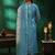 women ethnic motifs regular thread work kurta with trousers & with dupatta