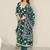 women printed regular kurta with trousers & with dupatta