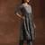 women ethnic motifs printed empire thread work kurta with trousers & with dupatta