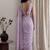 Lavender embellished embroidered tissue designer saree