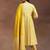women ethnic motifs printed empire kurta with trousers & with dupatta