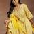 women ethnic motifs printed empire kurta with trousers & with dupatta