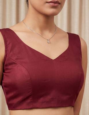 Maroon embellished beads and stones tissue designer saree 2