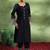 women regular thread work kurta with trousers & with dupatta