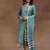 women floral printed regular thread work kurta with trousers & with dupatta