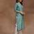 women floral printed regular thread work kurta with trousers & with dupatta