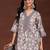 women floral printed regular kurti with dhoti pants