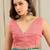 Turquoise  cotton leheriya ready to wear saree