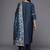 women ethnic motifs printed regular kurta with trousers & with dupatta
