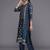 women ethnic motifs printed regular kurta with trousers & with dupatta