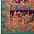 Purple ethnic motifs zari silk blend banarasi saree