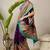 Purple ethnic motifs zari silk blend banarasi saree