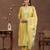 women floral embroidered regular thread work kurta with trousers & with dupatta