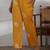 women paisley printed regular thread work kurta with palazzos & with dupatta