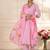 women ethnic motifs regular thread work kurta with trousers & with dupatta