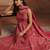 women ethnic motifs printed empire kurta with trousers & with dupatta