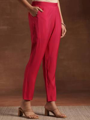 women ethnic motifs printed empire kurta with trousers & with dupatta 7