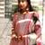 women floral embroidered regular thread work kurta with trousers & with dupatta
