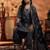 women floral printed regular thread work kurta with harem pants & with dupatta