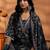 women floral printed regular thread work kurta with harem pants & with dupatta