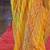 Yellow yellow & green printed embroidered  georgette leheriya saree