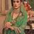 Green green & mustard leheriya sequinned  georgette leheriya saree