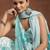 women floral printed tiered kurti with trousers & with dupatta