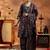 women floral printed regular thread work kurta with harem pants & with dupatta