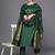 women ethnic motifs printed regular kurta with trousers & with dupatta