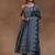 women ethnic motifs printed regular kurti with trousers & with dupatta