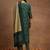 women ethnic motifs printed regular thread work kurta with trousers & with dupatta