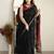 Black black ethnic motifs zari banarasi saree