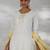 women ethnic motifs regular thread work kurta with trousers & with dupatta