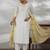 women ethnic motifs regular thread work kurta with trousers & with dupatta