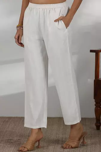 women ethnic motifs regular thread work kurta with trousers & with dupatta