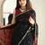 Black black ethnic motifs zari banarasi saree