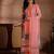 women ethnic motifs printed regular linen kurta with trousers & with dupatta